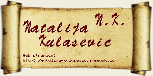 Natalija Kulašević vizit kartica